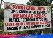 GRIB Jaya Kendal serukan penolakan dan perlawanan terhadap Debtcollector(Matel) lewat pemasangan spanduk/MMT