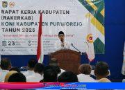 Wabup Purworejo Buka Rakerkab KONI 2025, Target Emas Lebih Banyak di Porprov 2026