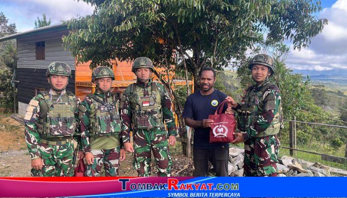 Satgas Yonif 521/DY Tebar Kasih Natal Di Papua: Sembako, Kesehatan Gratis, Dan Pesan Damai untuk Masyarakat