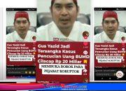 Gus Yazid Akui Terima Dana Rp20 Miliar, Tantang Sejumlah Purnawirawan TNI untuk Terbuka