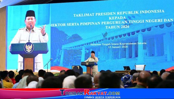 Presiden Prabowo Subianto Sampaikan Taklimat Penting Kepada 1.200 Rektor Se-Indonesia