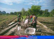Babinsa Bersama Warga Kerja Bakti Pembangunan Talud Irigasi, Tumbuhkan Semangat Gotong Royong