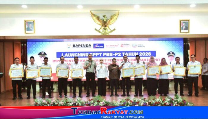 Bupati Kendal Gandeng Bank Jateng Luncurkan Program SPPT PBB-P2 2026,Apresiasi  Desa Lunas Pajak Tepat Waktu