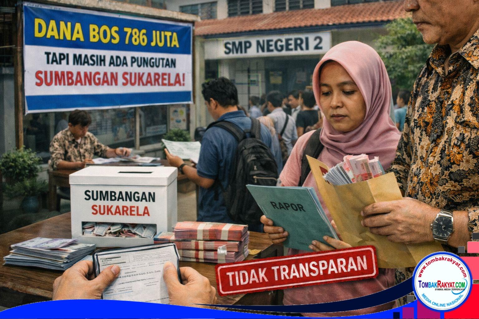 Sumbangan Sukarela" tapi ditagihkan. Biasanya saat penerimaan raport