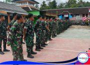 Pastikan Kesiapan Anggota Satgas TMMD, Pasiter Pimpin Apel Pengecekan