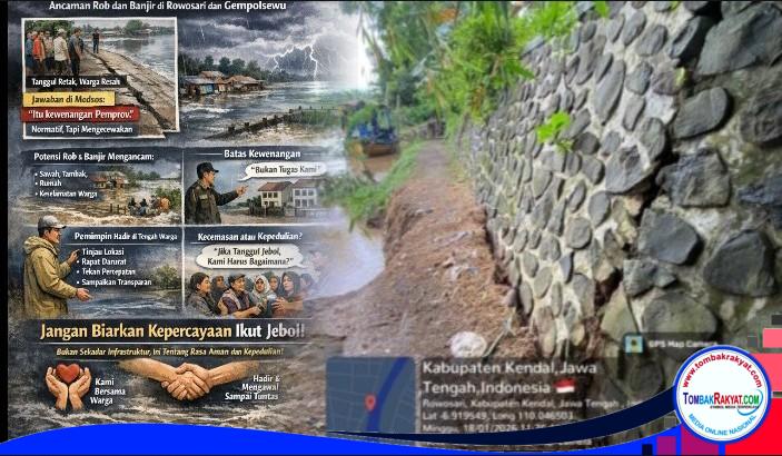 Warga Rowosari dan Gempolsewu mungkin memahami bahwa pembangunan tanggul membutuhkan anggaran besar dan proses panjang. Mereka tidak menuntut keajaiban semalam. Namun mereka membutuhkan satu hal yang bisa diberikan hari ini juga: kepastian bahwa pemerintah bersama mereka.