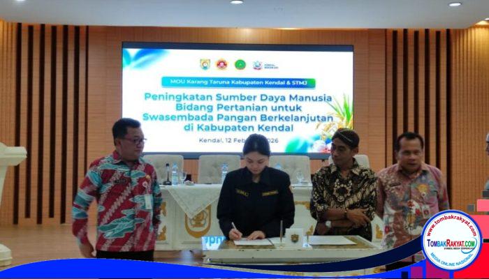 Gencarkan Program Organisasi, Karang Taruna Kendal Gandeng STMJ Wujudkan Swasembada Pangan