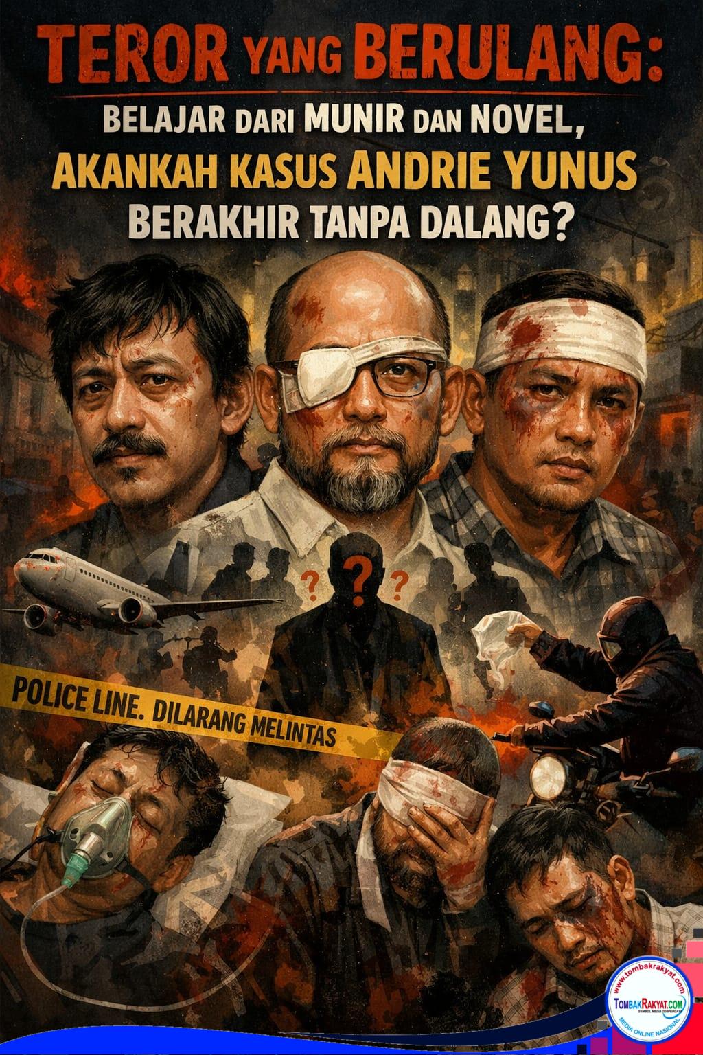 Teror yang Berulang: Belajar dari Munir dan Novel, Akankah Kasus Andrie Yunus Berakhir Tanpa Dalang?