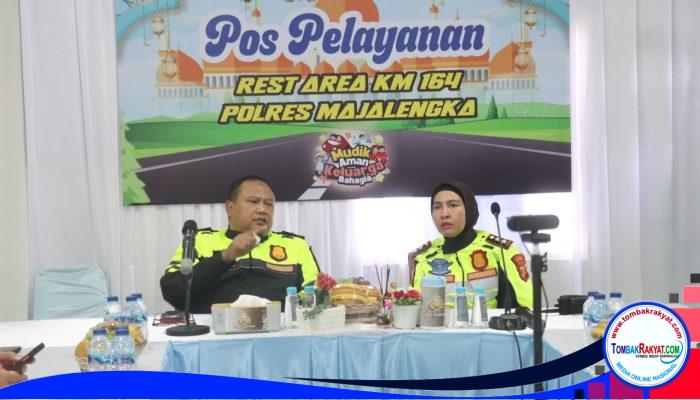 Kapolres Majalengka Sambut Wakapolda Jabar, Tinjau Kesiapan Arus Balik di Tol Cipali