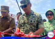 Jembatan Gantung Kriyan Telah Diresmikan oleh Pangdam III/Siliwangi Menjadi Jembatan Perintis Garuda III.