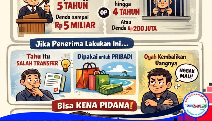 Penerima Uang Salah Transfer yang Tak Mengembalikan Terancam Pidana, Ini Dasar Hukumnya