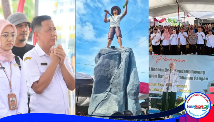 Ikon “Tugu Tani Reborn” Diresmikan, Bupati Kendal Dyah Kartika Permanasari Dorong Kesejahteraan Petani Sendangdawung