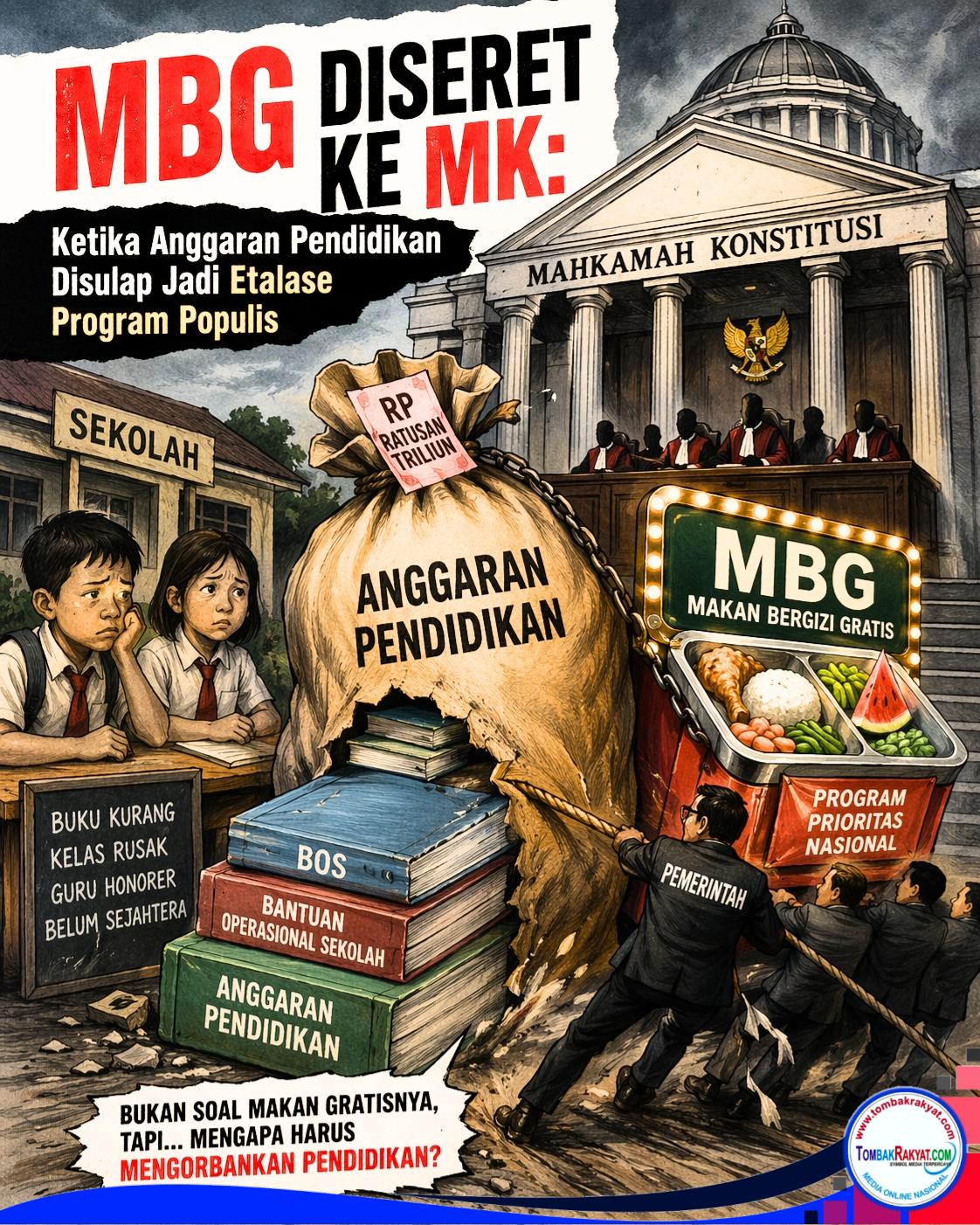 Sulap Anggaran di Balik Klaim 20 Persen Pendidikan :MBG Diseret ke MK.
