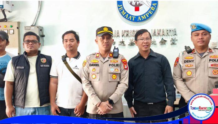 Kapolsek Pademangan Tinjau Pengamanan Ibadah Jumat Agung di Sejumlah Gereja