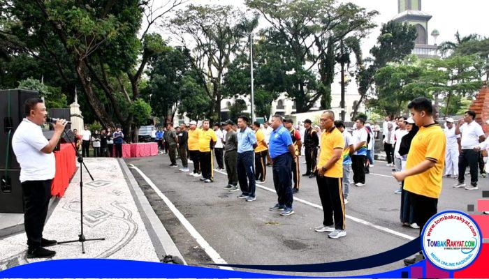 Sinergitas TNI–Polri dan Forkopimda Cirebon Diperkuat Lewat Olahraga Bersama