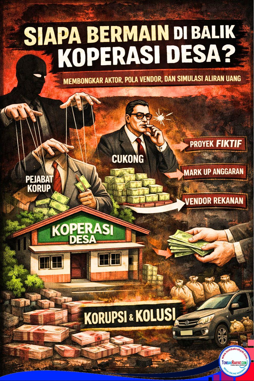 Siapa Bermain di Balik Koperasi Desa? : Membongkar Aktor, Pola Vendor, dan Simulasi Aliran Uang