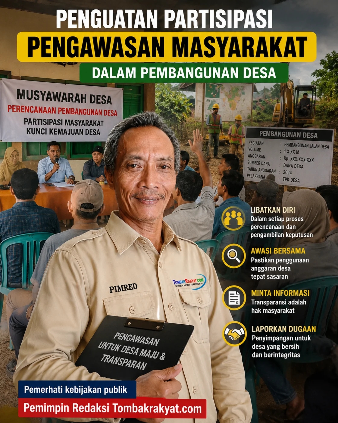 Banyak persoalan di desa sebenarnya berawal dari satu hal: masyarakat tidak mendapatkan pemahaman yang cukup mengenai hak, kewajiban, dan mekanisme pemerintahan desa. Tanpa edukasi, masyarakat mudah diarahkan menjadi pasif. Bahkan lebih berbahaya lagi, masyarakat bisa terbiasa menganggap penyimpangan sebagai hal normal. (Emhape) : TRIst