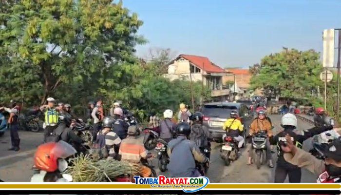Kasat Lantas Polres Metro Jakarta Utara Turun Langsung Atur Lalin di BKT
