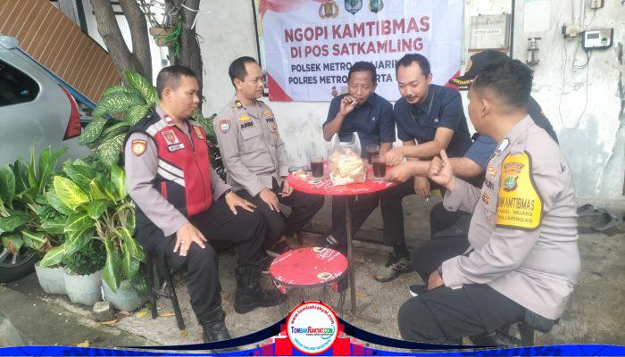 Polsek Metro Penjaringan Perkuat Sinergi Lewat DDS dan Ngopi Kamtibmas di Kamal Muara