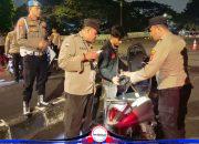Polisi Gelar Apel dan Patroli Gabungan Tiga Pilar Cilincing Sisir Titik Rawan Tawuran dan Begal di Jakarta Utara