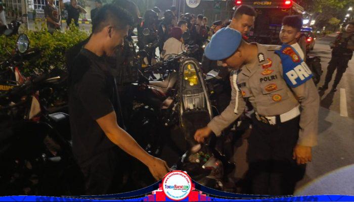 Cegah Begal dan Curanmor, Polres Metro Jakarta Utara Gelar Razia Stasioner di Danau Sunter