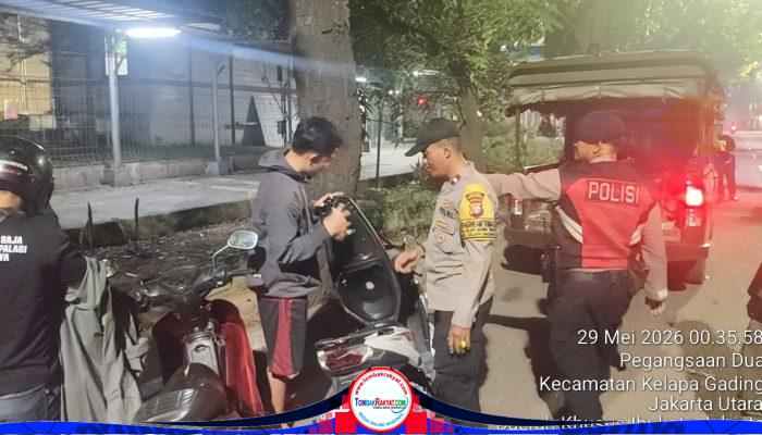 Polsek Kelapa Gading Intensifkan Patroli KRYD, Antisipasi Tawuran dan Balap Liar hingga Dini Hari
