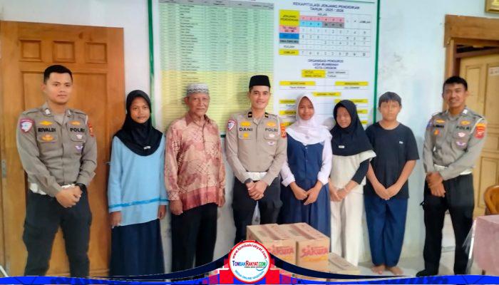 Polres Cirebon Kota Edukasi Keselamatan Lalu Lintas dan Sosialisasi ETLE kepada Anak-anak LKSA Muawanah
