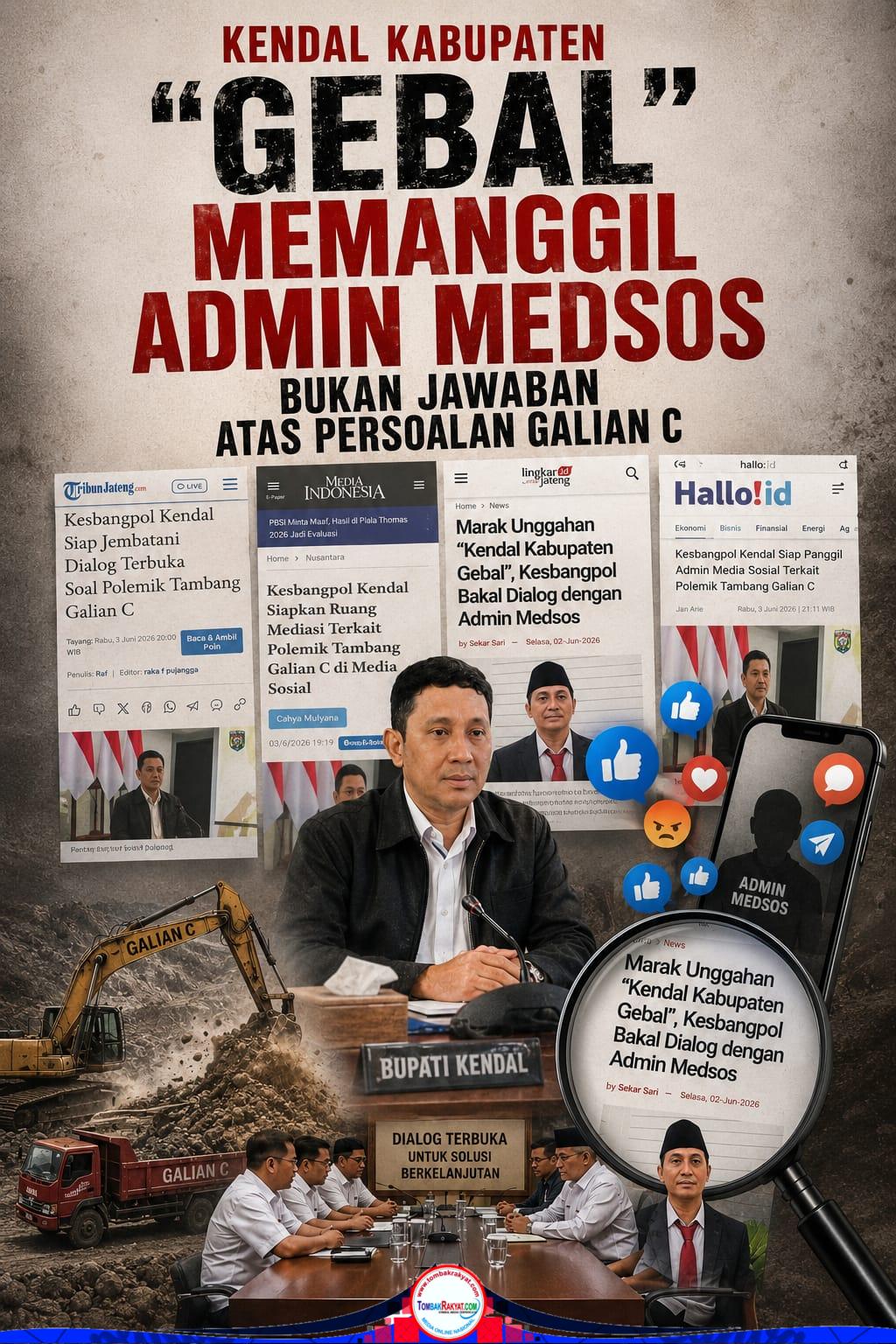 Memanggil dialog admin Sosial Media hanya meredam viral, tidak menyelesaikan dampak galian C