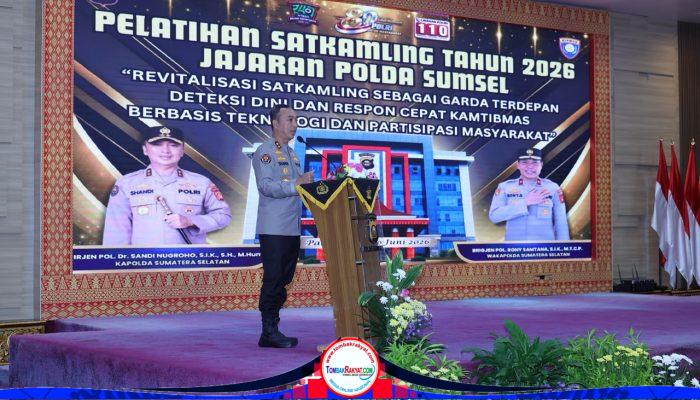 Buka Pelatihan Satkamling 2026, Kapolda Sumsel Tekankan Gotong Royong dan Pemanfaatan Teknologi