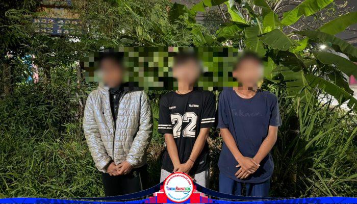Brimob Metro Jaya Cegah Tawuran di Bekasi, 3 Remaja-Sajam Diamankan