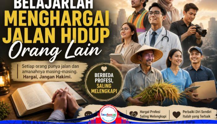 “Hargai setiap profesi, jaga lisan, dan jangan pernah merasa paling benar di atas jalan hidup orang lain.”
