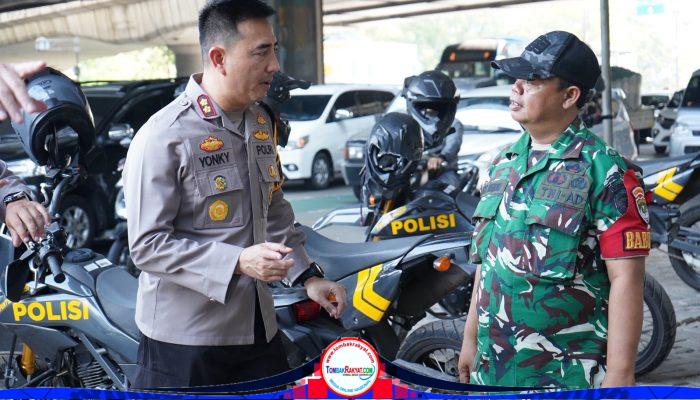 Wakapolres Metro Jakut Cek Kesiapan Personel di TL Coca-Cola, Antisipasi Massa Menuju Aksi di Monas