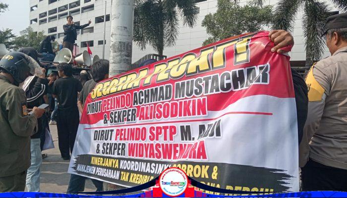 Polsek Koja Pastikan Pengamanan Berjalan Tertib dan Kondusif, Aksi GERAK BUMN di Pelindo Tower