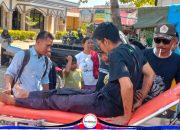 Kecelakaan Beruntun di Pantura Kertawinangun Kandanghaur Sekitar Pukul 13.00 WIB, Sopir Ekspedisi Alami Patah Tulang