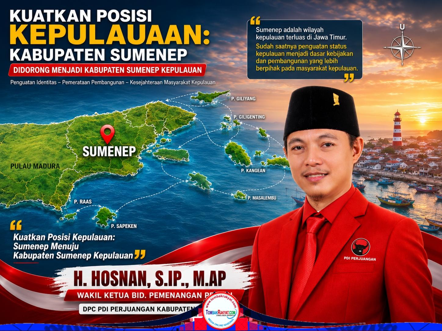 H. Hosnan, S.IP., M.AP., anggota DPRD Sumenep dari Daerah Pemilihan VII