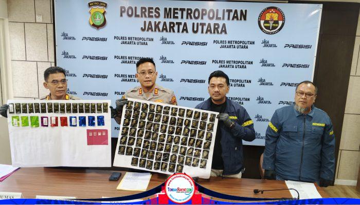 Polsek Metro Penjaringan Bongkar Jaringan Narkotika, 111 Cartridge Etomidate dan Sabu Disita