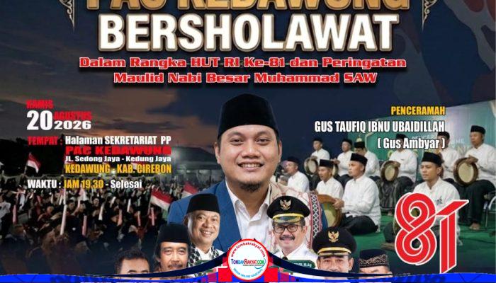 PAC Pemuda Pancasila Kedawung Bersholawat, Rajut Ukhuwah dan Persatuan di Momentum HUT RI ke-81