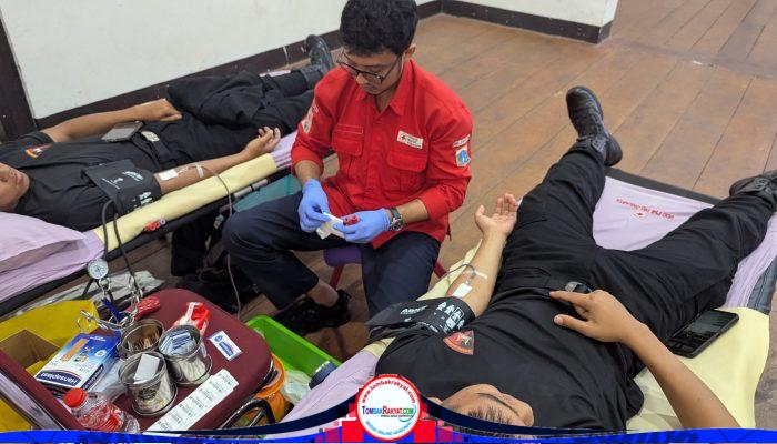 Brimob Polda Metro Jaya Gelar Donor Darah Sambut HUT ke-81 Kemerdekaan RI