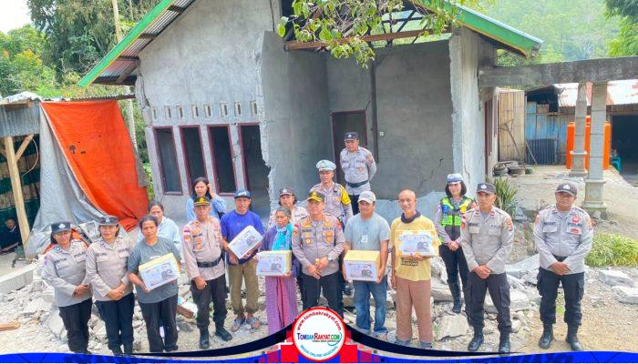 Kapolda NTT Salurkan Bantuan untuk Korban Gempa di Ngada, Polri Hadir Ringankan Beban Warga