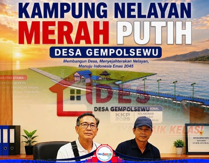 Budi Asmoro (Ketua) dan Suher Fendesi, SE. (Sekretaris) Koperasi Desa Merah Putih Gempolsewu