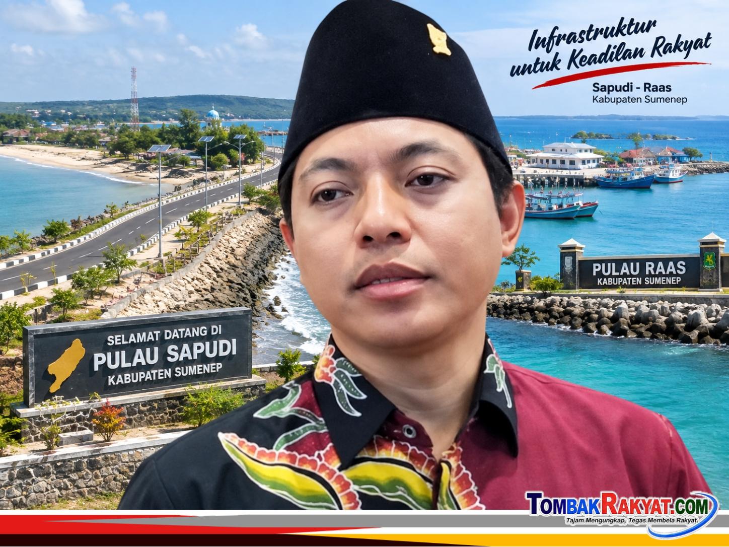 Hosnan Abrory, Ketua Fraksi PDIP DPRD Kabupaten Sumenep, desak prioritad infrastruktur Sapudi - Raas