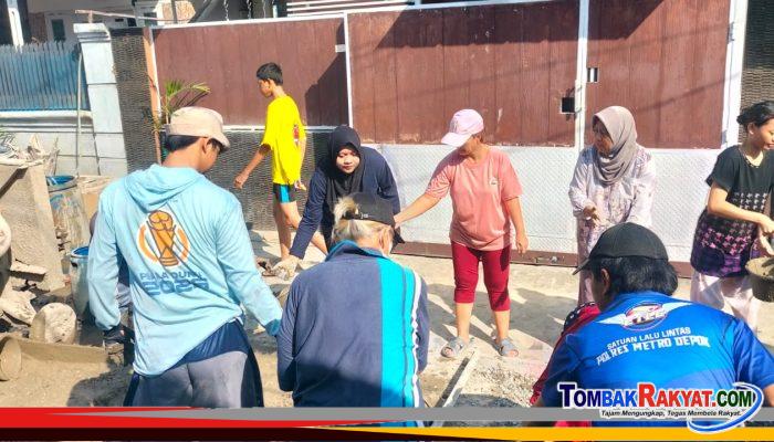 Kejar Target, Warga RT 04 RW 13 BCA Pamengkang Kebut Perbaikan Jalan Secara Swadaya