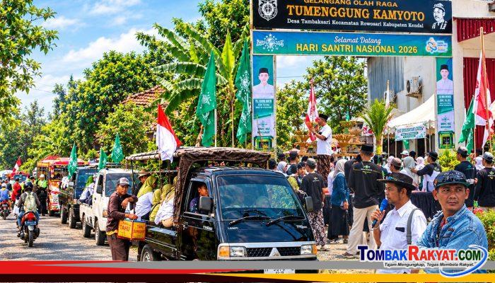 Meriahkan Hari Santri Nasional, MWC NU Rowosari Gelar Pawai Ta’aruf dan Bagikan Doorprize