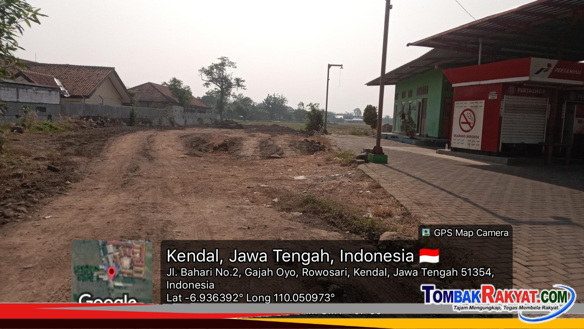 Pengurugan di dusun Gajah Oyo yang telah dihentikan aktifitasnya