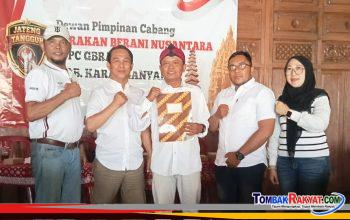 SK Kepengurusan DPC GBRAN Karanganyar resmi di terima KSB
