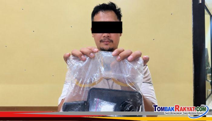 Polres Jepara Tangkap Kurir Sabu di Kebun Pisang, Barang Bukti 3,21 Gram Disita